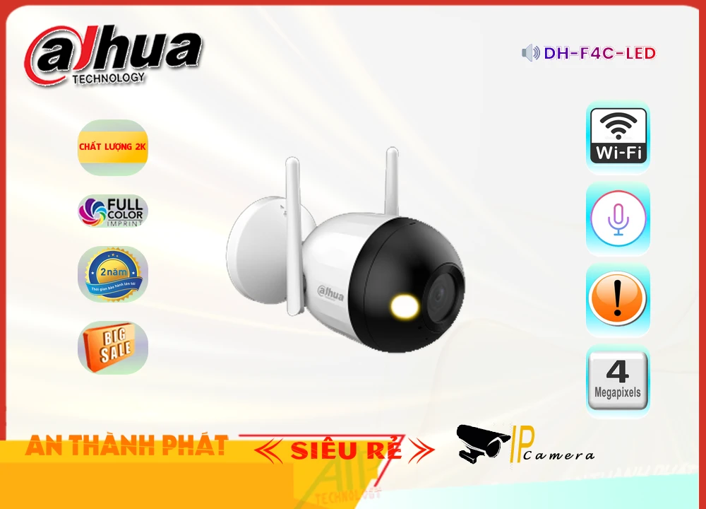 Camera Dahua DH-F4C-LED,DH-F4C-LED Giá rẻ,DH F4C LED,Chất Lượng Camera Giá Rẻ Dahua DH-F4C-LED Công Nghệ Mới ,thông số