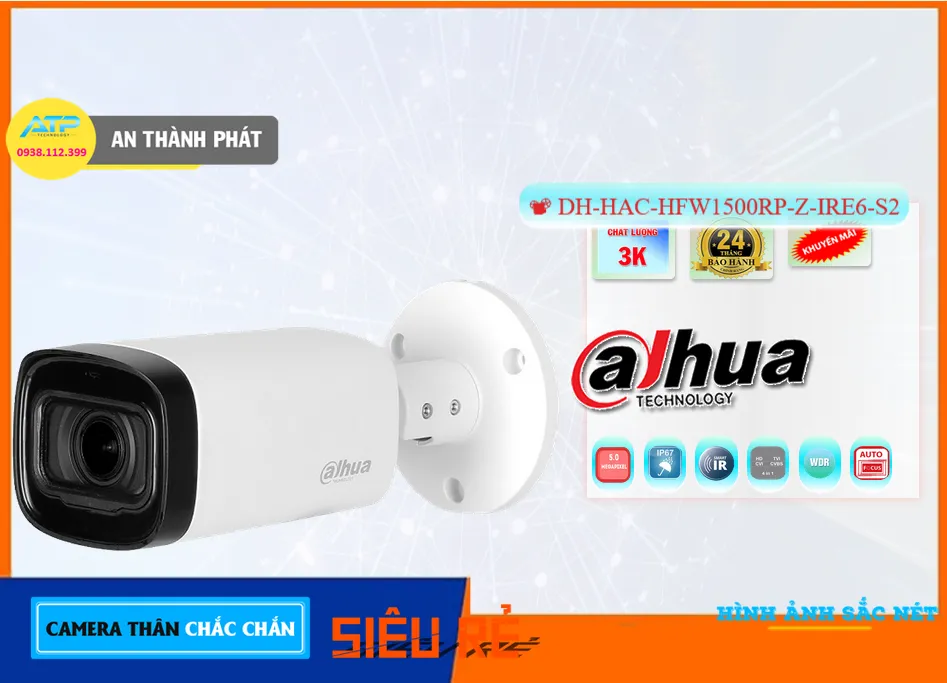 DH-HAC-HFW1500RP-Z-IRE6-S2 Camera Dahua Thiết kế Đẹp,DH HAC HFW1500RP Z IRE6 S2,Giá Bán