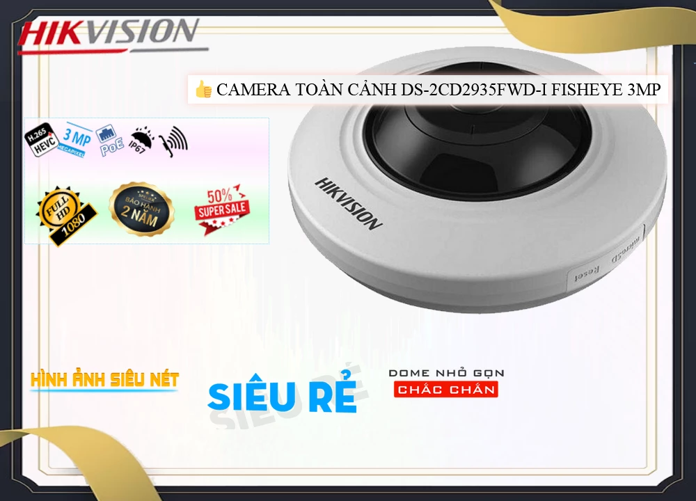 Camera Mắt Cá Hikvision DS,2CD2935FWD,I,DS 2CD2935FWD I,Giá Bán DS,2CD2935FWD,I sắc nét Hikvision ,DS,2CD2935FWD,I Giá
