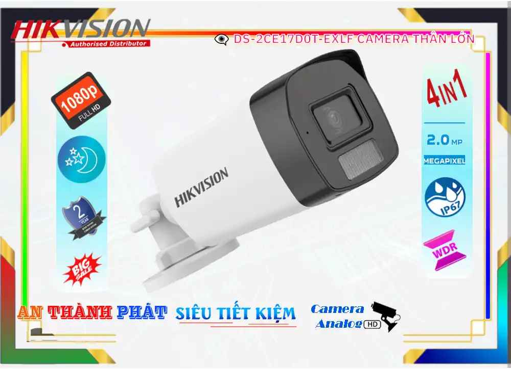 Camera An Ninh Hikvision DS-2CE17D0T-EXLF Thiết kế Đẹp,thông số DS-2CE17D0T-EXLF,DS-2CE17D0T-EXLF Giá rẻ,DS 2CE17D0T