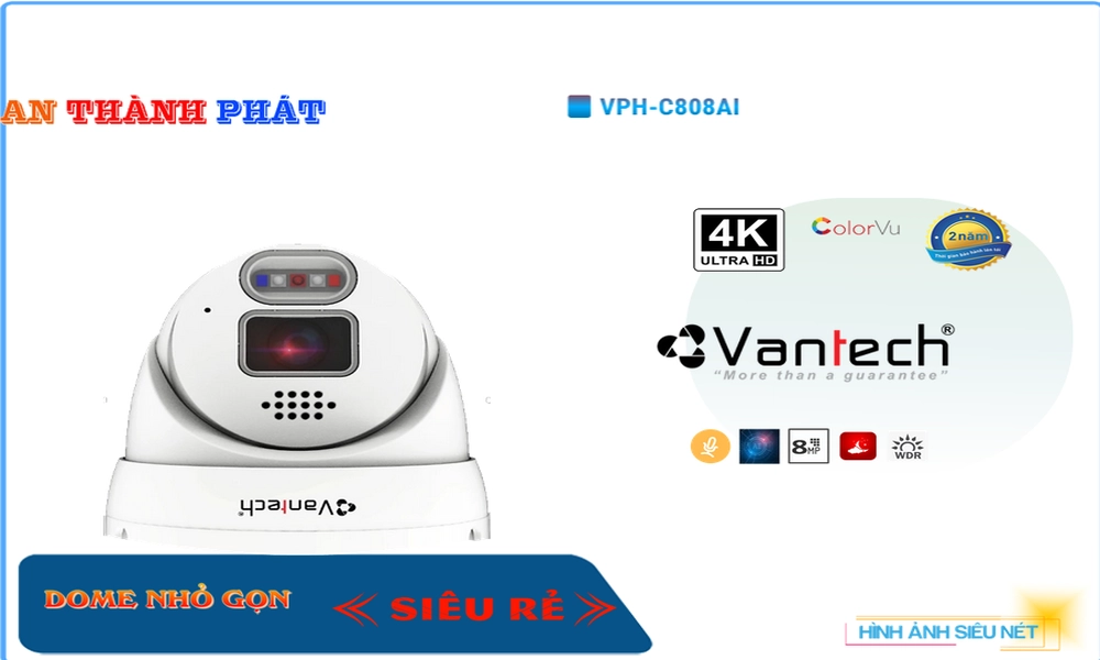 Camera An Ninh VanTech VPH-C808AI Công Nghệ Mới,thông số VPH-C808AI, Ip Sắc Nét VPH-C808AI Giá rẻ,VPH C808AI,Chất Lượng