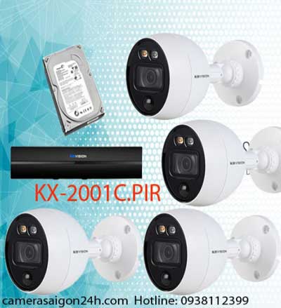 Bảng giá lắp đặt hệ thống camera quan sát tại nhà riêng, công ty - Bộ camera kbvision 2mp giá rẻ dành cho gia đình