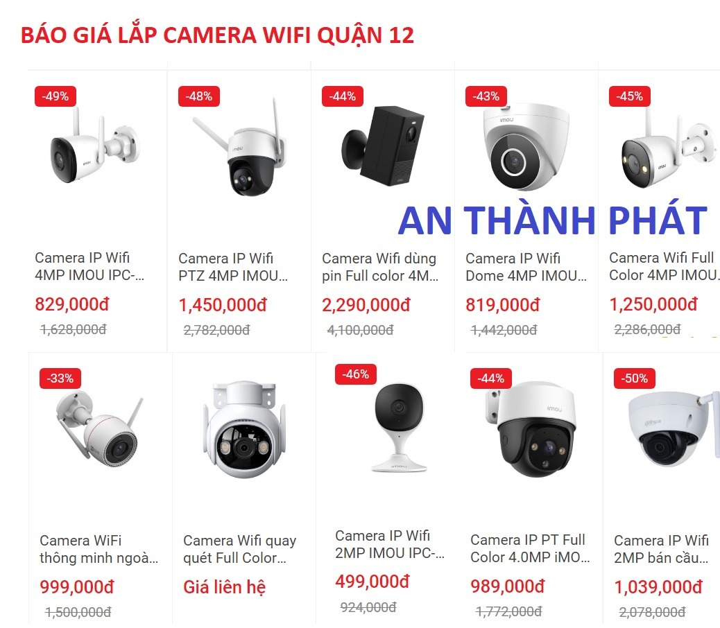 lắp camera wifi quận 12