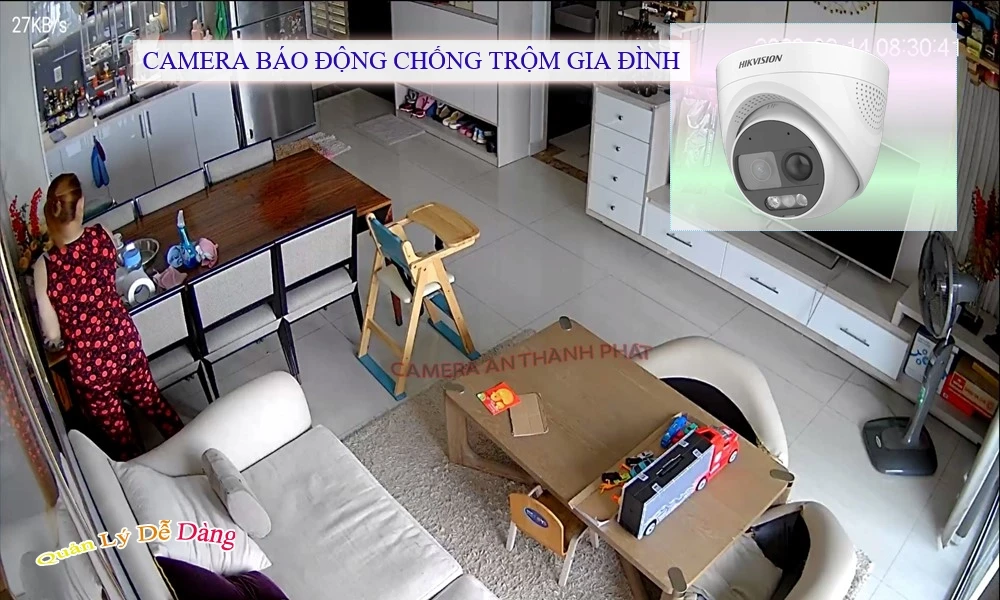 Camera tích hợp báo động chống trộm