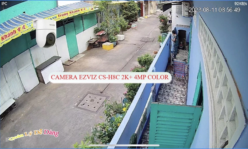 CS-H8C 2K+ 4MP Color Camera IP Wifi Wifi Ezviz