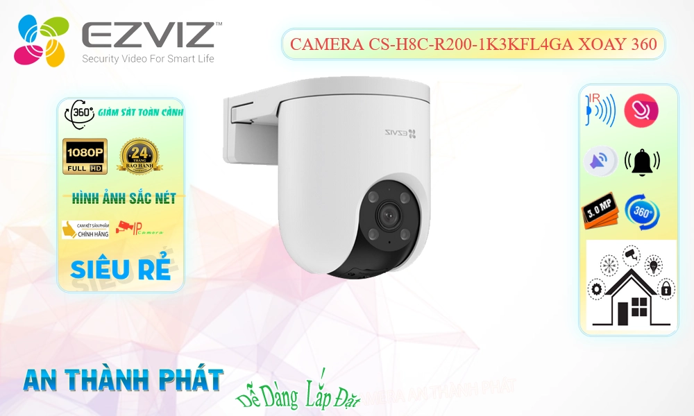 ❂ CS-H8c-R200-1K3KFL4GA Camera An Ninh Chức Năng Cao Cấp ❂ CS-H8c-R200-1K3KFL4GA Camera An Ninh Chức Năng Cao Cấp