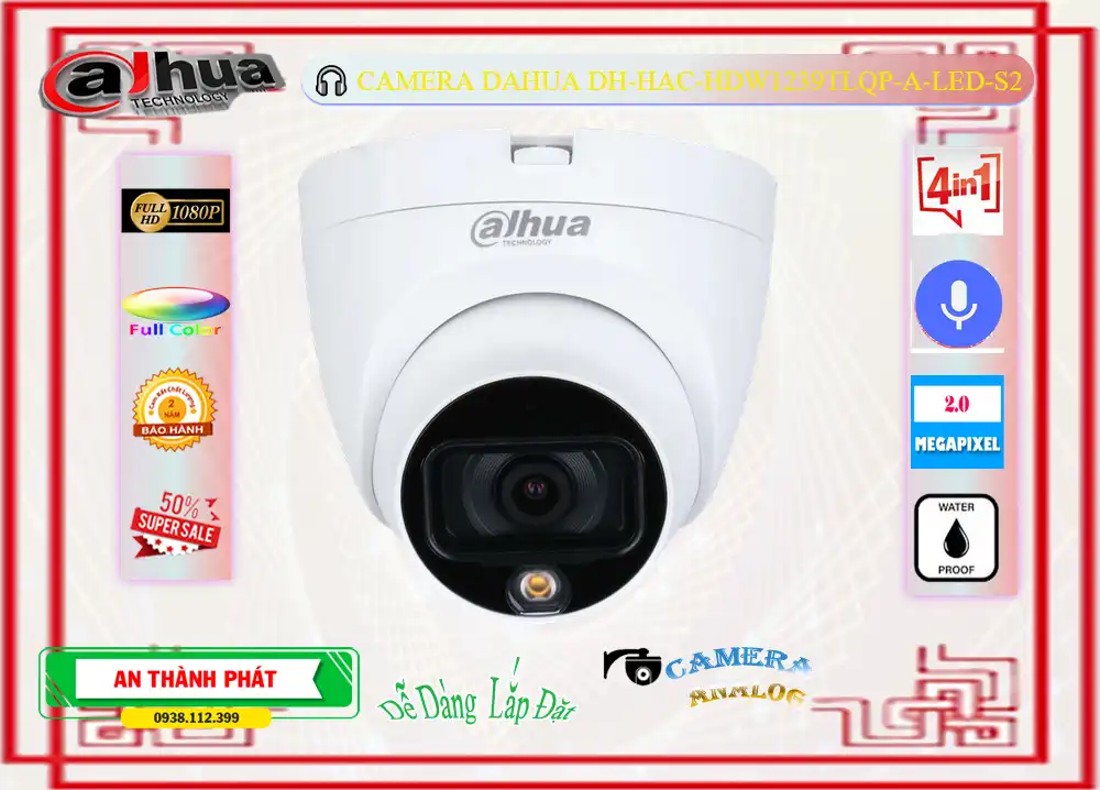 DH-HAC-HDW1239TLQP-A-LED-S2 sắc nét Dahua