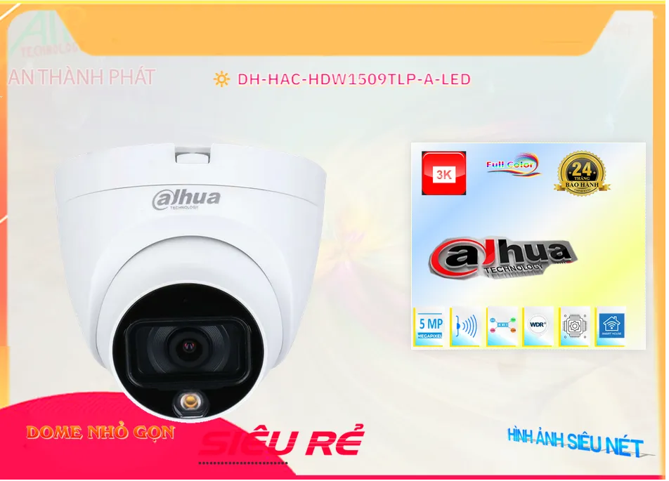 Camera DH-HAC-HDW1509TLP-A-LED Dahua Sắc Nét ✨,Giá DH-HAC-HDW1509TLP-A-LED,phân phối
