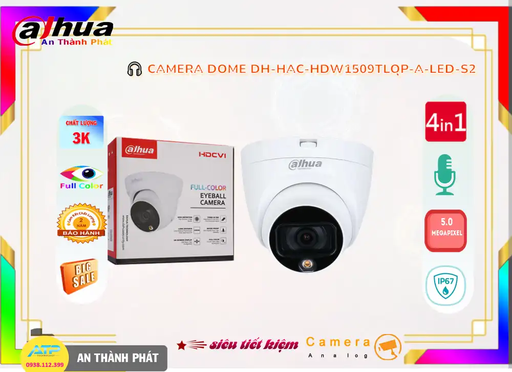 DH-HAC-HDW1509TLQP-A-LED-S2 sắc nét Dahua ➠