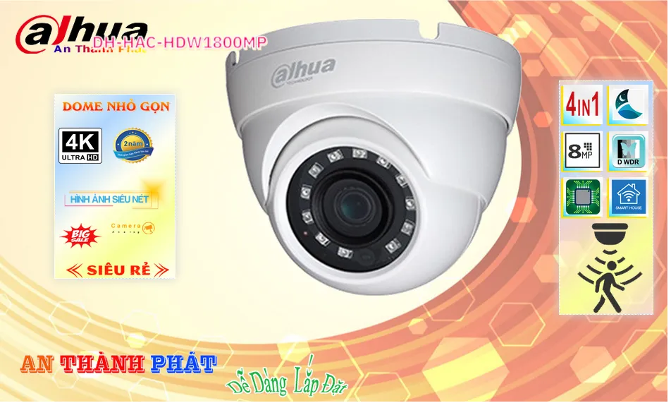 Camera DH-HAC-HDW1800MP Dahua Giá rẻ