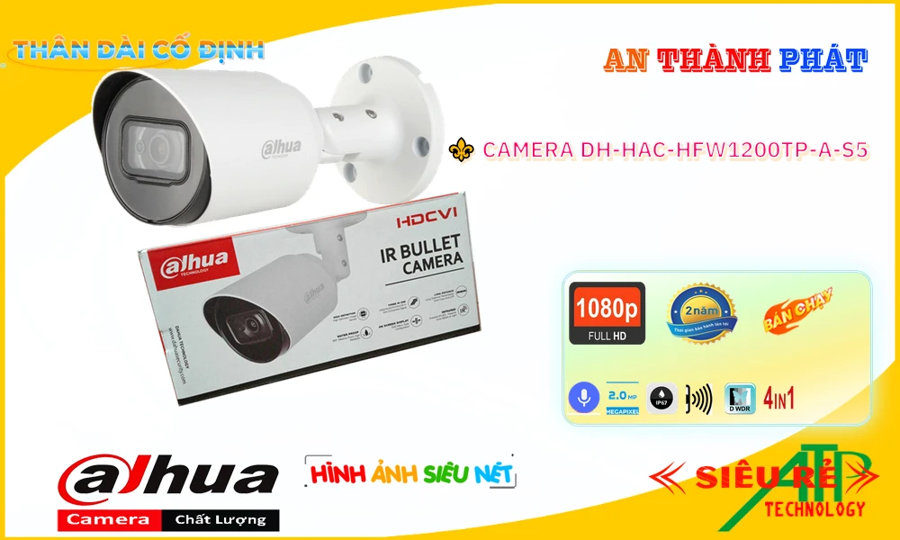 DH-HAC-HFW1200TP-A-S5 Camera Dahua,DH-HAC-HFW1200TP-A-S5 Giá Khuyến Mãi, HD Anlog DH-HAC-HFW1200TP-A-S5 Giá