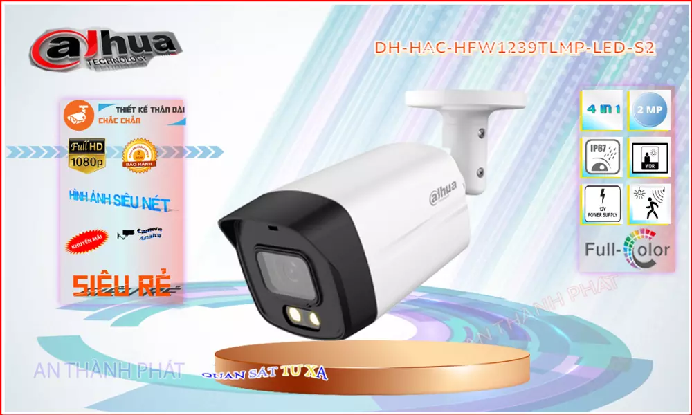 Camera Dahua DH-HAC-HFW1239TLMP-LED-S2,thông số DH-HAC-HFW1239TLMP-LED-S2,DH HAC HFW1239TLMP LED S2,Chất Lượng