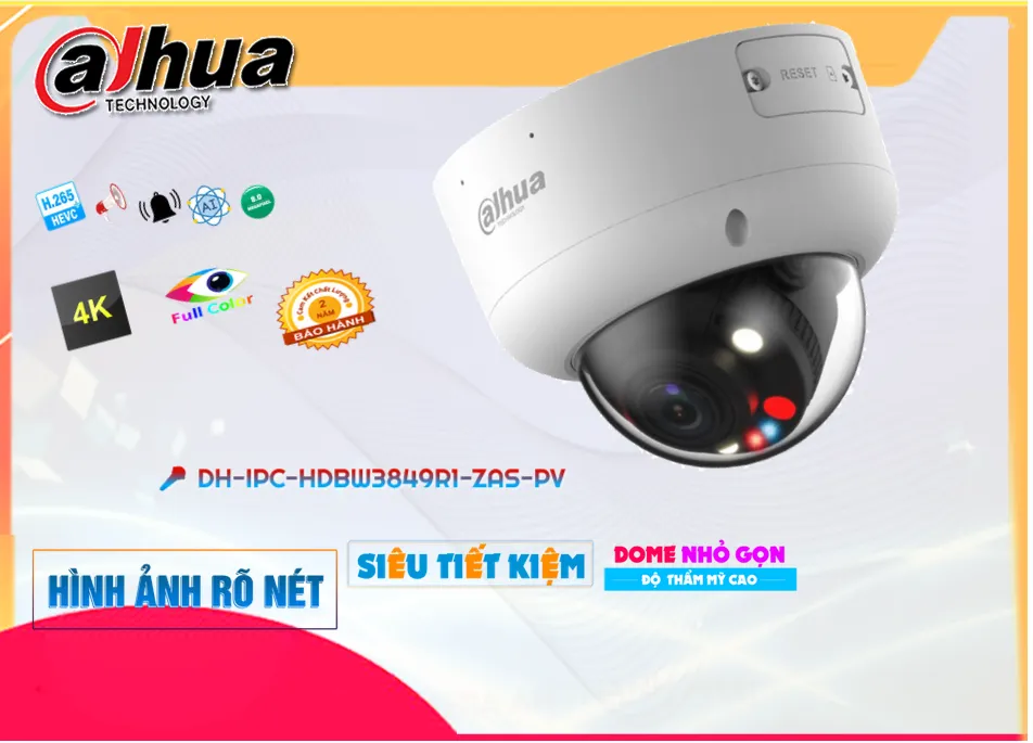 Camera Dahua DH-IPC-HDBW3849R1-ZAS-PV,Giá DH-IPC-HDBW3849R1-ZAS-PV,phân phối