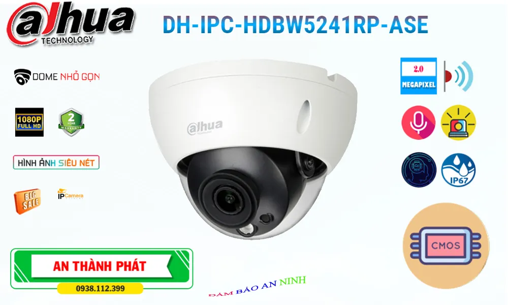 điểm nổi bật của camera ip Dahua DH-IPC-HDBW5241RP-ASE