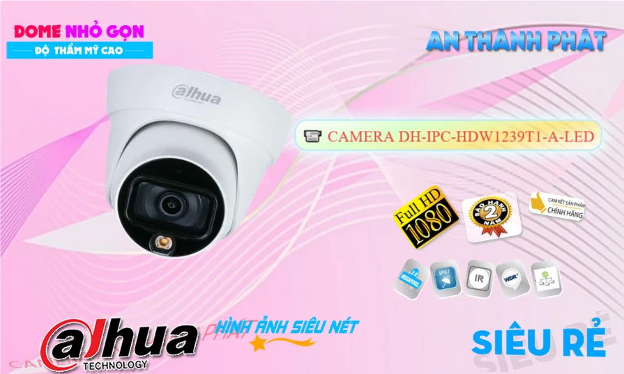 DH-IPC-HDW1239T1-A-LED sắc nét Dahua