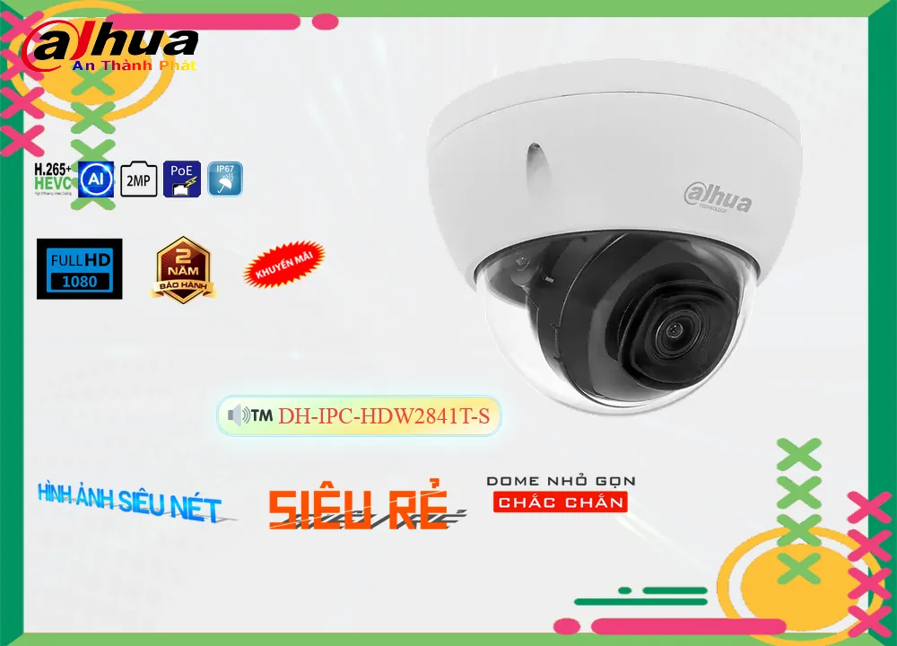 Camera Dahua DH-IPC-HDW2841T-S,DH-IPC-HDW2841T-S Giá Khuyến Mãi,DH-IPC-HDW2841T-S Giá rẻ,DH-IPC-HDW2841T-S Công Nghệ