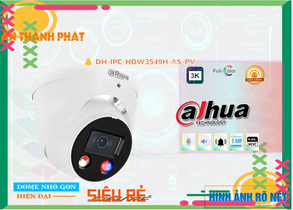 Camera Dahua DH-IPC-HDW3549H-AS-PV,Giá DH-IPC-HDW3549H-AS-PV,DH-IPC-HDW3549H-AS-PV Giá Khuyến Mãi,bán