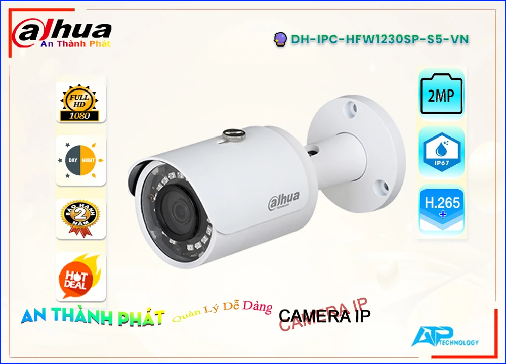 Camera IP Dahua DH-IPC-HFW1230SP-S5-VN,thông số DH-IPC-HFW1230SP-S5-VN,DH-IPC-HFW1230SP-S5-VN Giá rẻ,DH IPC HFW1230SP