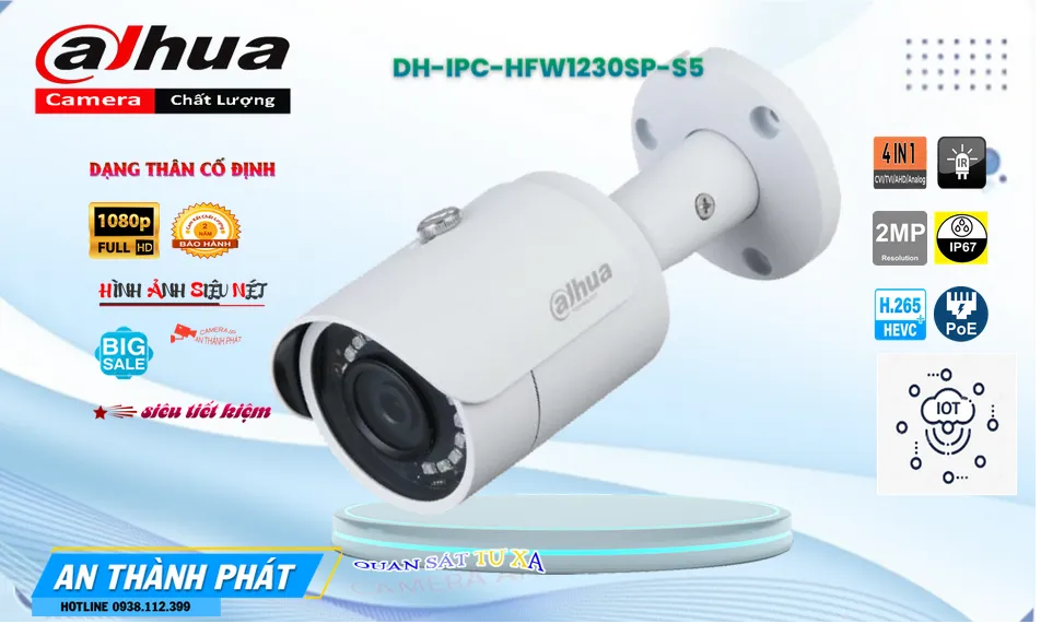 DH-IPC-HFW1230SP-S5 Camera Dahua