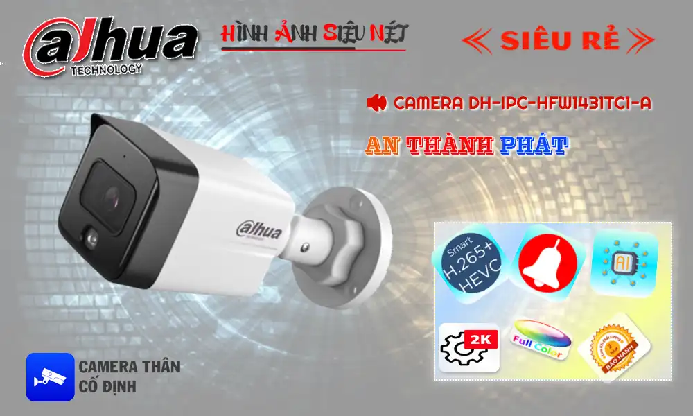 Camera Dahua DH-IPC-HFW1431TC1-A Camera Dahua DH-IPC-HFW1431TC1-A