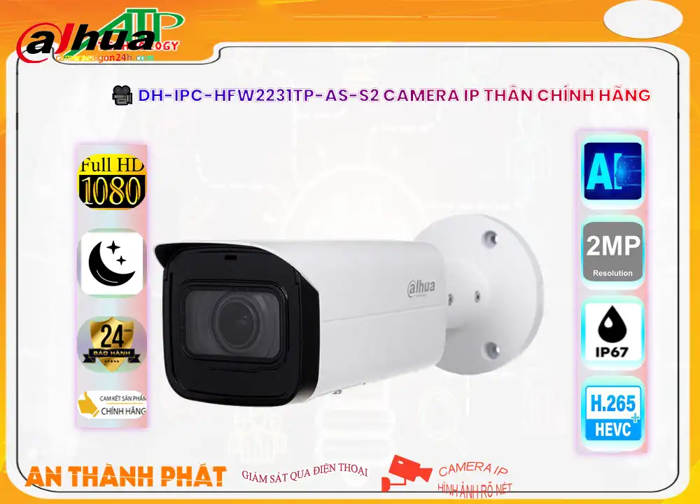 DH-IPC-HFW2231TP-AS-S2 sắc nét Dahua