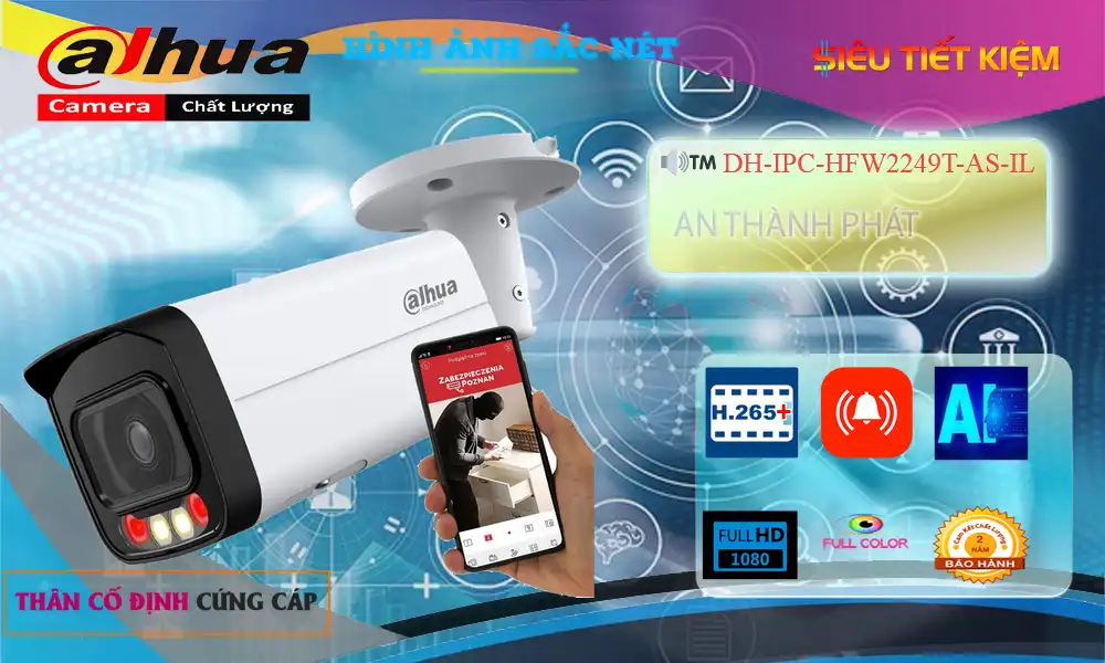 ➠ DH-IPC-HFW2249T-AS-IL sắc nét Dahua ➠ DH-IPC-HFW2249T-AS-IL sắc nét Dahua