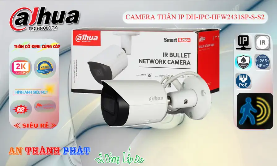 DH-IPC-HFW2431SP-S-S2 sắc nét Dahua