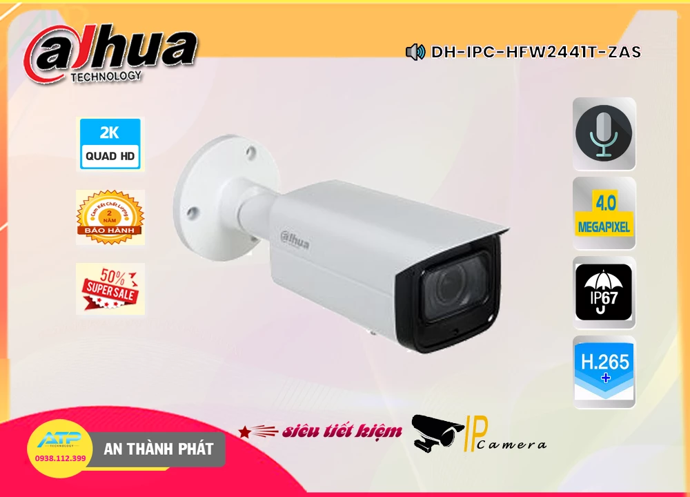 Camera IP Dahua DH-IPC-HFW2441T-ZAS,DH-IPC-HFW2441T-ZAS Giá rẻ,DH-IPC-HFW2441T-ZAS Giá Thấp Nhất,Chất Lượng