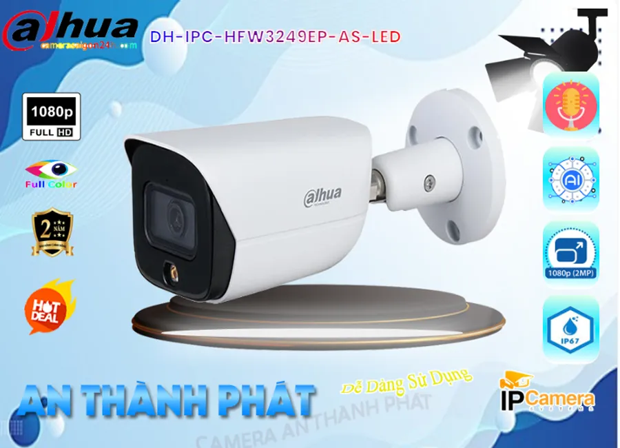 DH-IPC-HFW3249EP-AS-LED Camera An Ninh Thiết kế Đẹp,DH-IPC-HFW3249EP-AS-LED Giá rẻ,DH IPC HFW3249EP AS LED,Chất Lượng