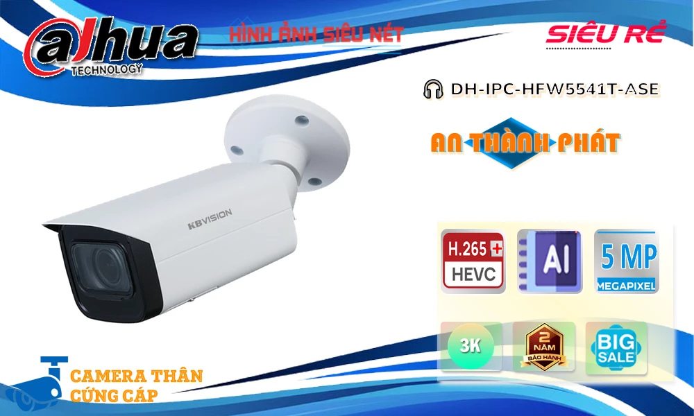 DH-IPC-HFW5541T-ASE Camera Chức Năng Cao Cấp  Dahua