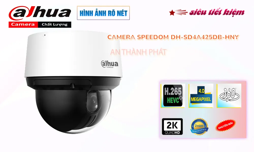 DH-SD4A425DB-HNY là camera speedom mini chất lượng tốt hình ảnh sắt nết dễ dàng lắp đặt