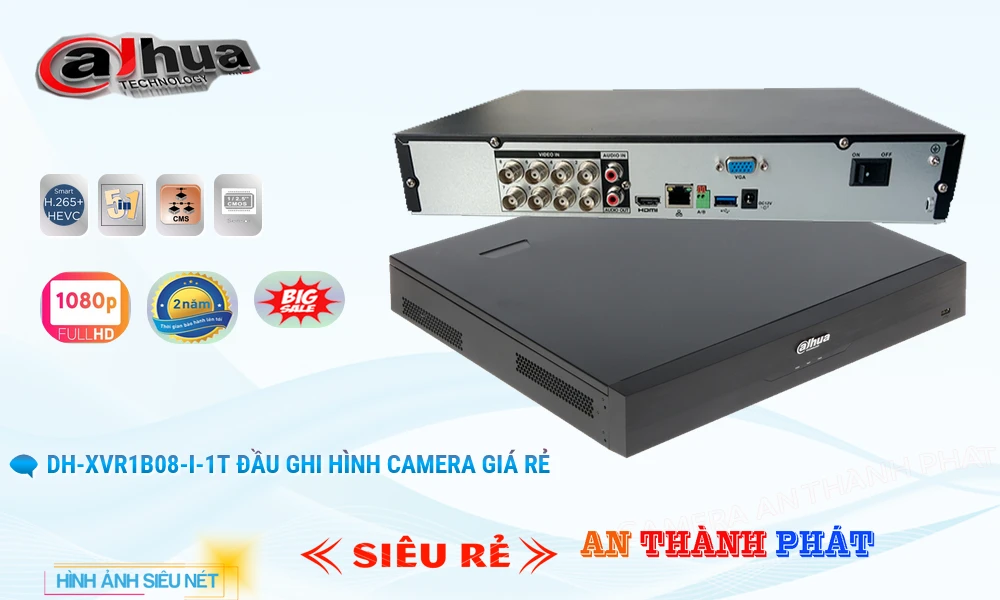 Dahua DH-XVR1B08-I-1T Hình Ảnh Đẹp