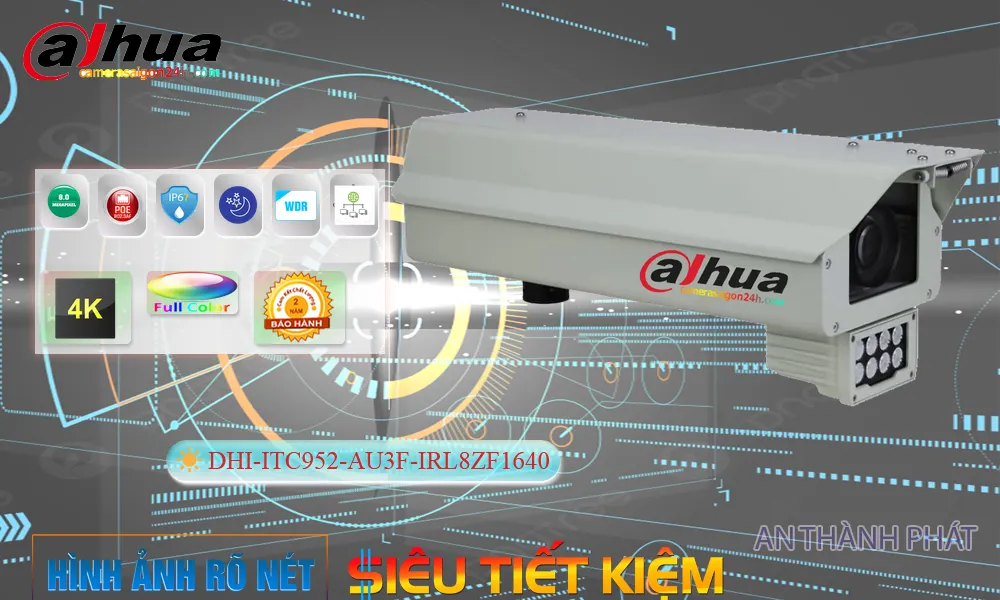 Camera DHI-ITC952-AU3F-IRL8ZF1640  Dahua Thiết kế Đẹp