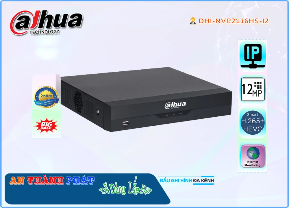 Đầu Ghi IP Dahua DHI-NVR2116HS-I2,Giá DHI-NVR2116HS-I2,DHI-NVR2116HS-I2 Giá Khuyến Mãi,bán
