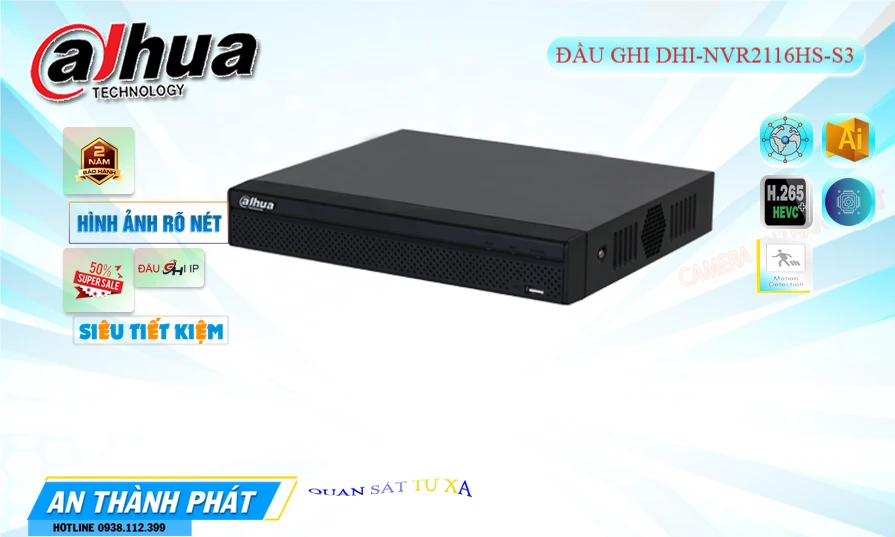 DHI-NVR2116HS-S3 sắc nét Dahua ➠ DHI-NVR2116HS-S3 sắc nét Dahua ➠