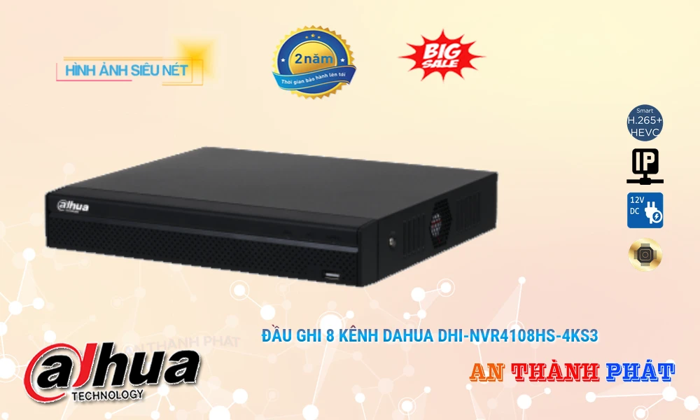 Đầu Ghi Camera Dahua DHI-NVR4108HS-4KS3 Tiết Kiệm Đầu Ghi Camera Dahua DHI-NVR4108HS-4KS3 Tiết Kiệm