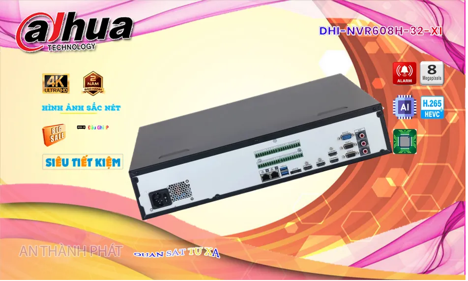 DHI-NVR608H-32-XIĐầu ghi Camera  Dahua Giá rẻ