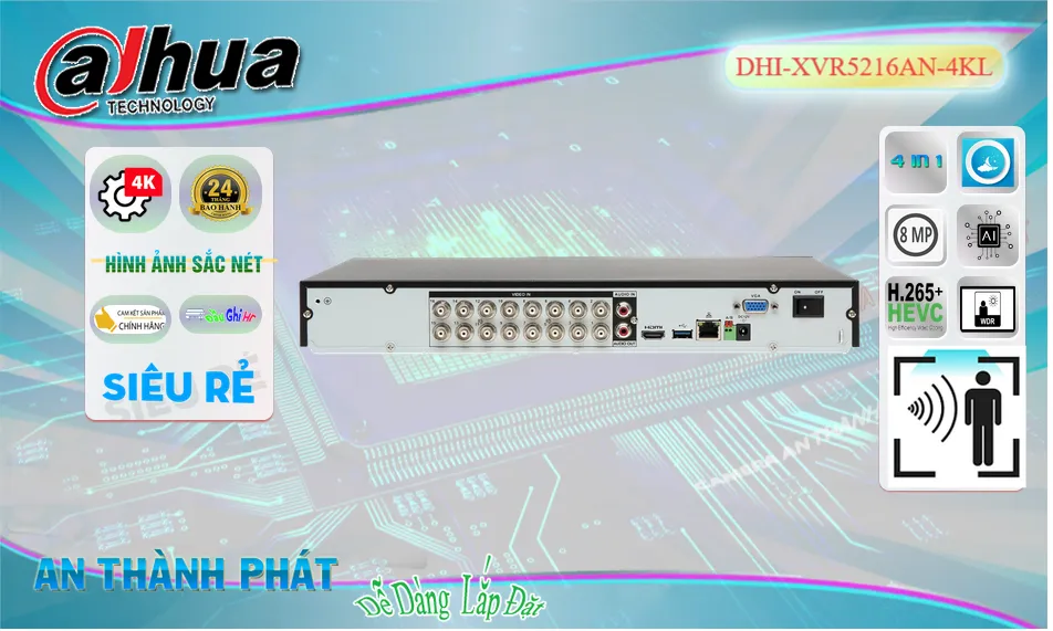 DHI-XVR5216AN-4KLThị Bị Ghi Hình Giá rẻ  Dahua