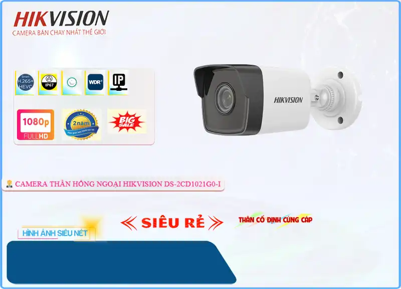 DS-2CD1021G0-I sắc nét Hikvision DS-2CD1021G0-I sắc nét Hikvision
