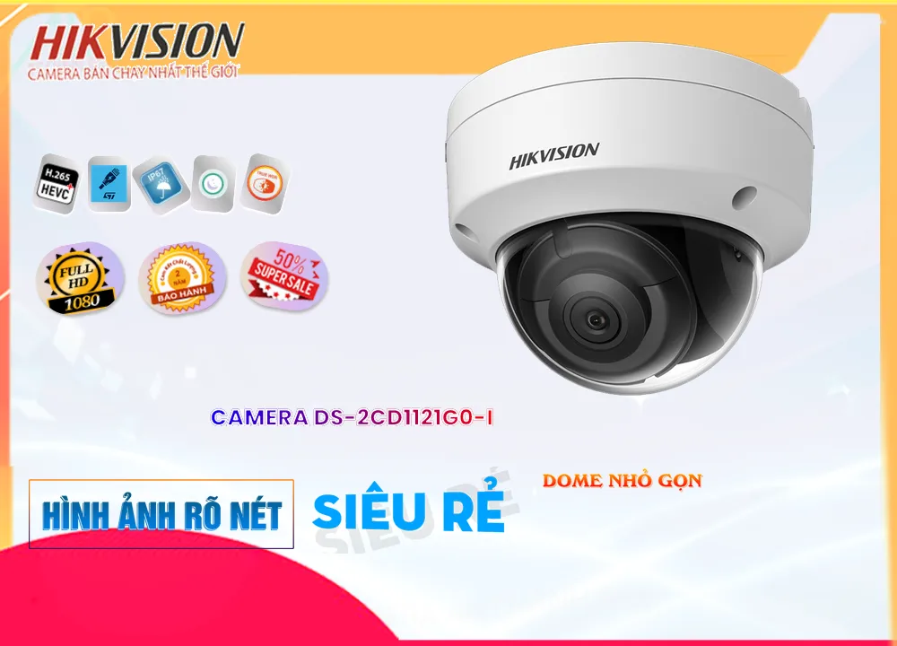 Camera Hikvision DS-2CD1121G0-I,DS-2CD1121G0-I Giá rẻ,DS 2CD1121G0 I,Chất Lượng DS-2CD1121G0-I,thông số