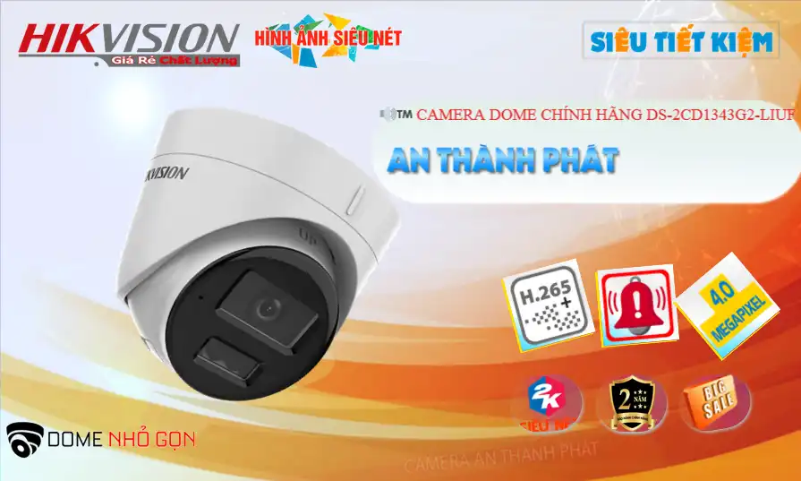Camera Hikvision <b>DS-2CD1343G2-LIUF</b>