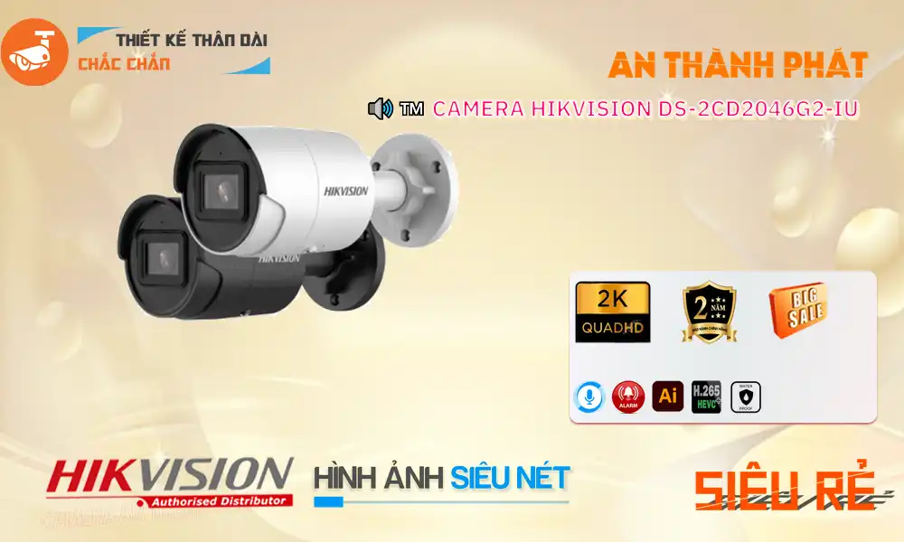 Camera Hikvision DS-2CD2046G2-IU