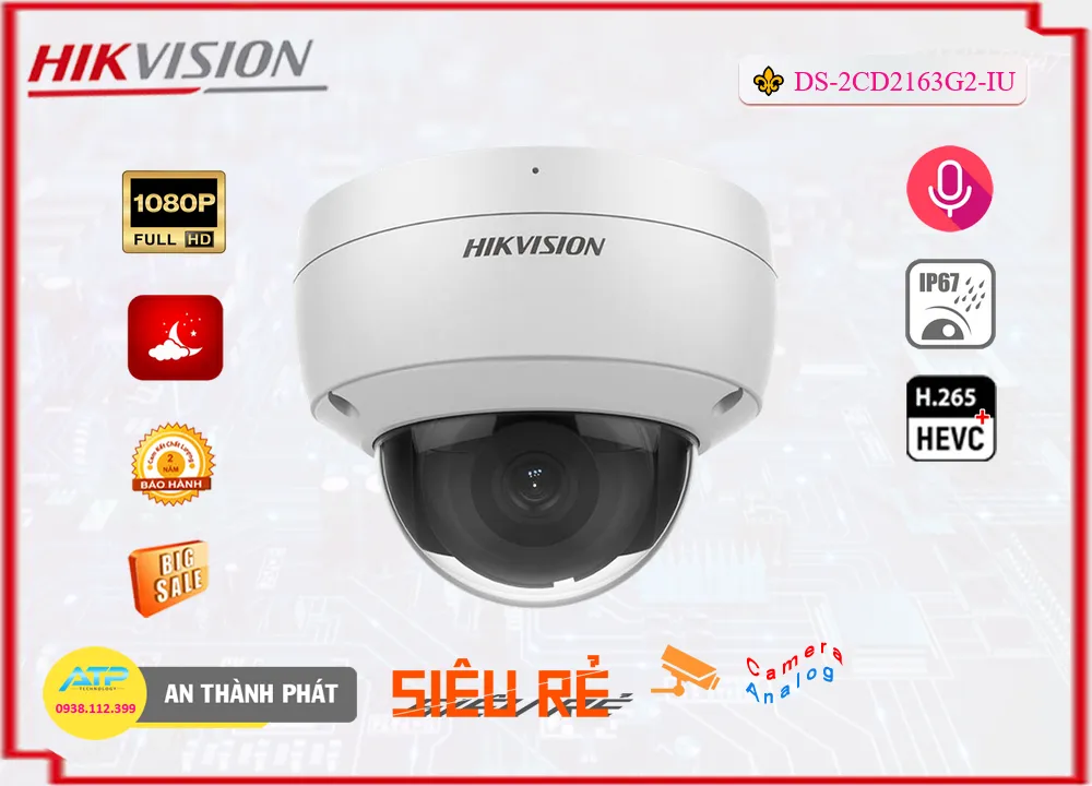 Camera Hikvision DS-2CD2163G2-IU,Giá DS-2CD2163G2-IU,DS-2CD2163G2-IU Giá Khuyến Mãi,bán DS-2CD2163G2-IU,DS-2CD2163G2-IU