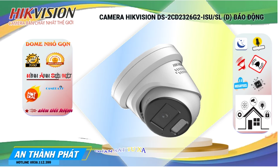 DS-2CD2326G2-ISU/SL(D) Camera  Hikvision Chức Năng Cao Cấp