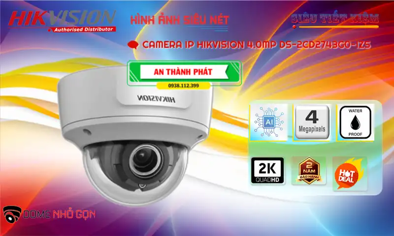 Camera Hikvision DS-2CD2743G0-IZS
