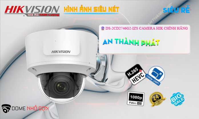 DS-2CD2746G2-IZS Sắc Nét Hikvision ✔️ DS-2CD2746G2-IZS Sắc Nét Hikvision ✔️