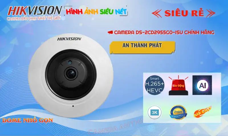 Camera Hikvision <b>DS-2CD2955G0-ISU</b>