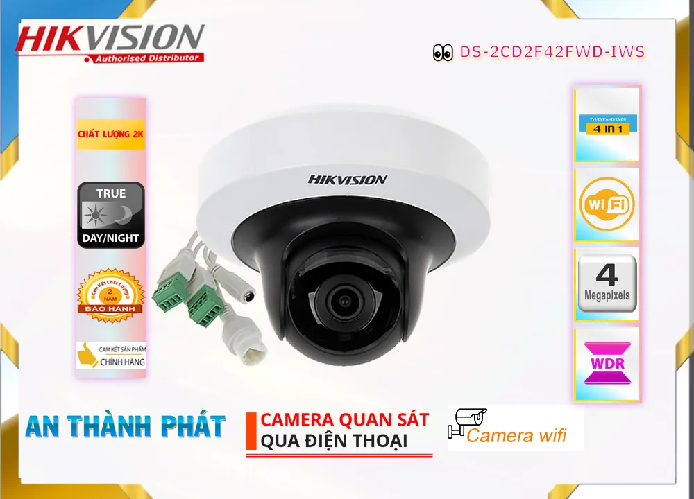 Camera DS-2CD2F42FWD-IWS  Hikvision Giá rẻ