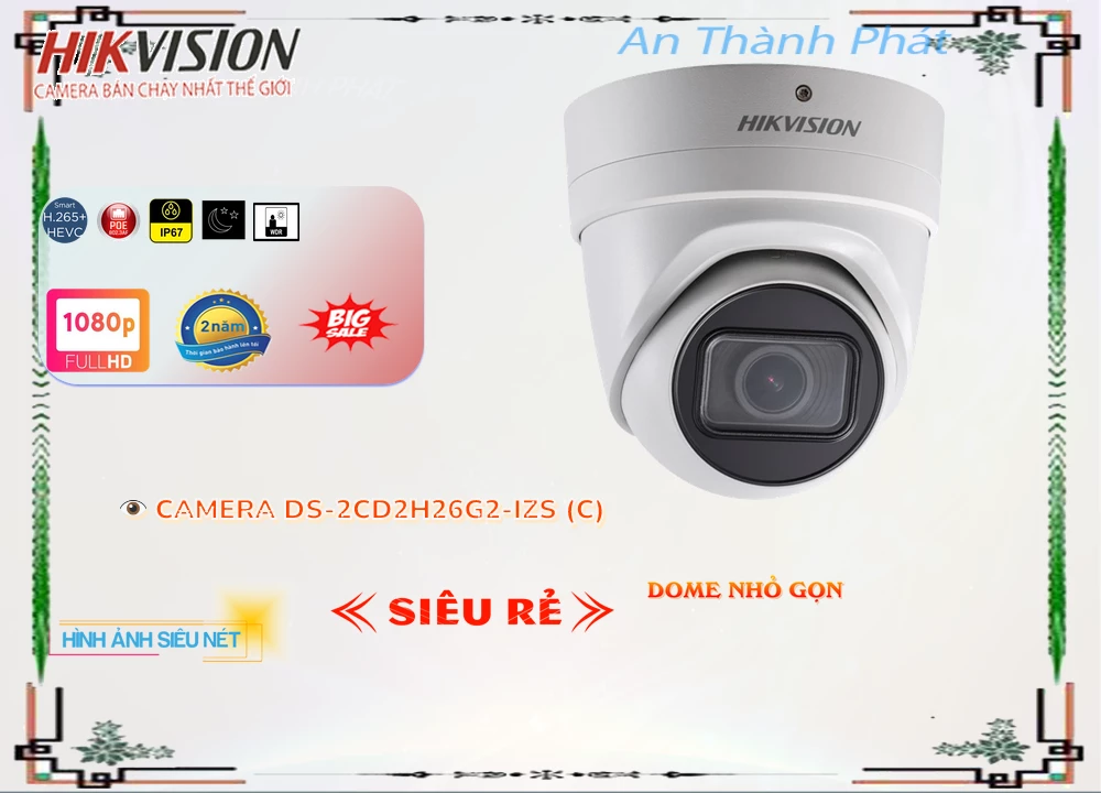 Camera Hikvision DS-2CD2H26G2-IZS(C),DS 2CD2H26G2 IZS(C),Giá Bán DS-2CD2H26G2-IZS(C),DS-2CD2H26G2-IZS(C) Giá Khuyến