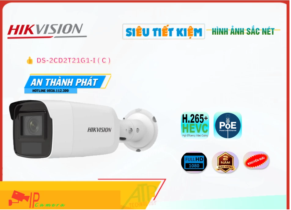 Camera Hikvision DS-2CD2T21G1-I(C),Giá DS-2CD2T21G1-I(C),phân phối DS-2CD2T21G1-I(C),DS-2CD2T21G1-I(C)Bán Giá Rẻ,Giá
